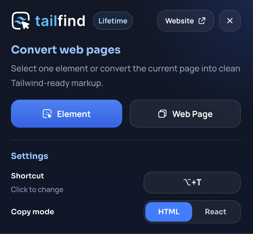 App screenshot